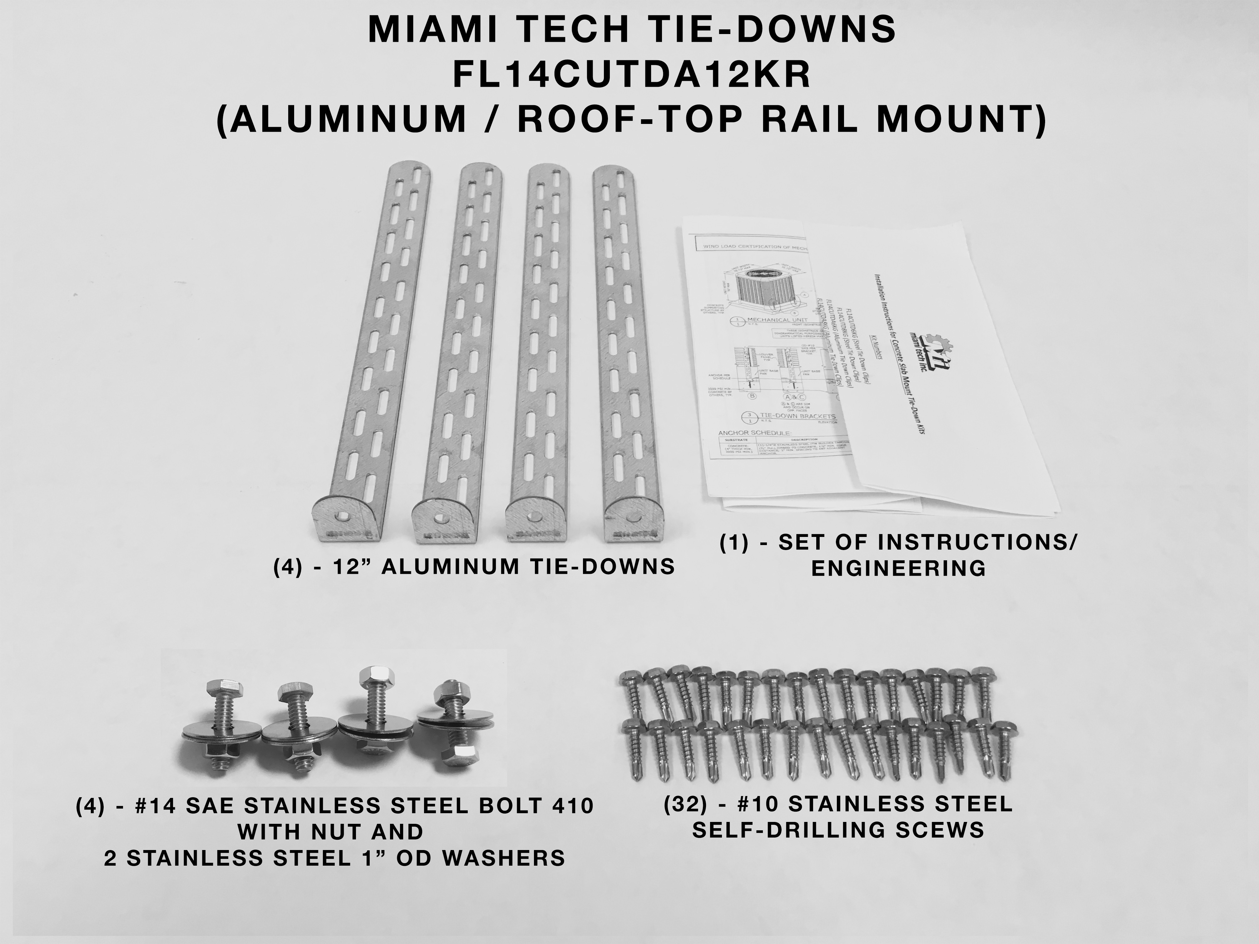 Condensing Unit Tie Down Clips, HVACR Components